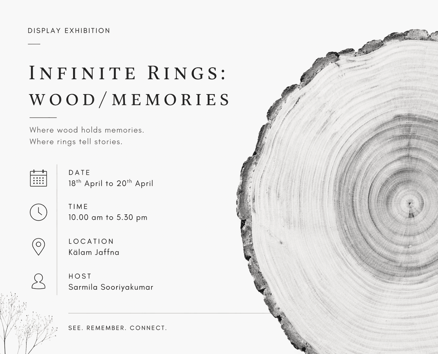 INFINITE RINGS: WOOD/MEMORIES Display Exhibition