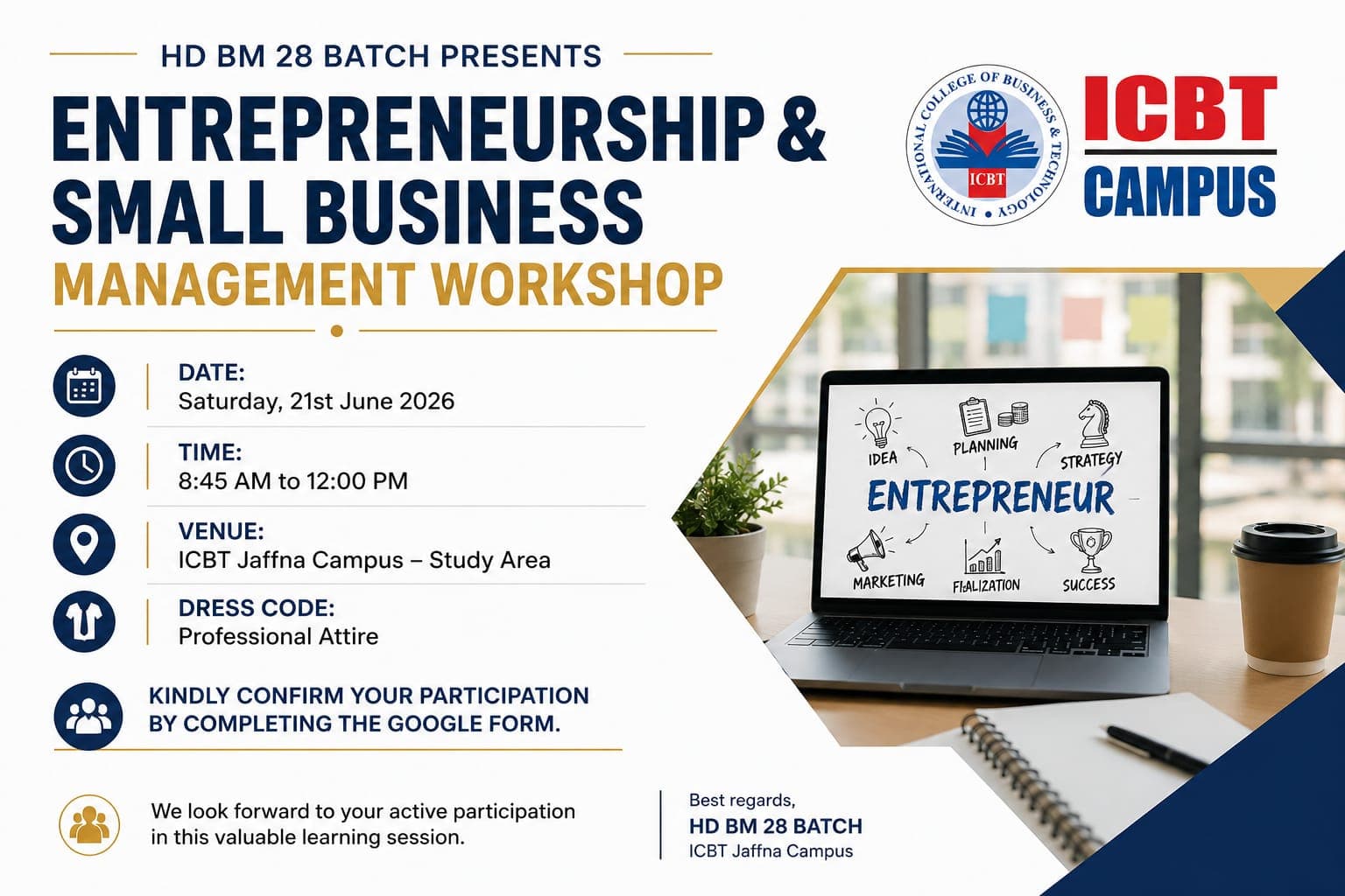 Entrepreneurship & Small Business Management Workshop